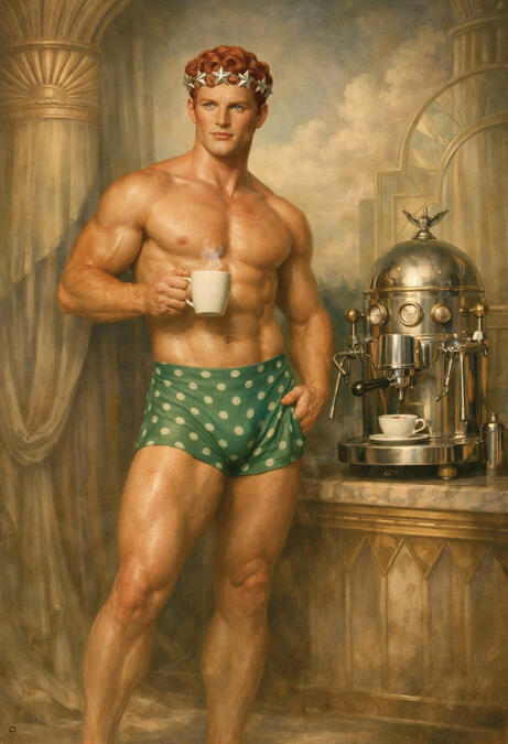 Male figurative surreal fine art.