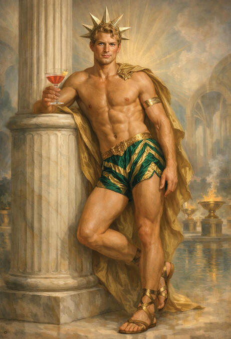 Male figurative surreal fine art.