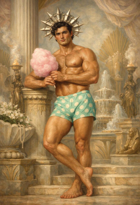 Male figurative surreal fine art.