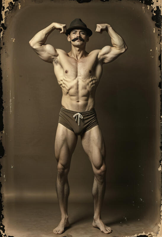 Vintage style male portraiture, classic cinematic photography — Domus Gallerus