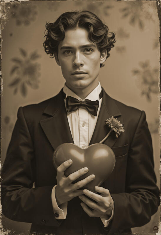 Vintage style male portraiture, classic cinematic photography — Domus Gallerus