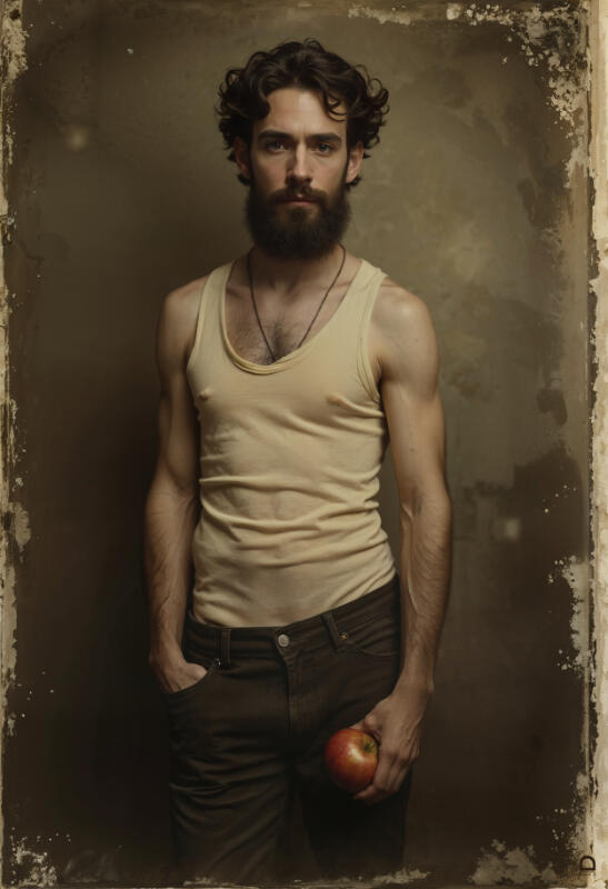 Vintage style male portraiture, classic cinematic photography — Domus Gallerus