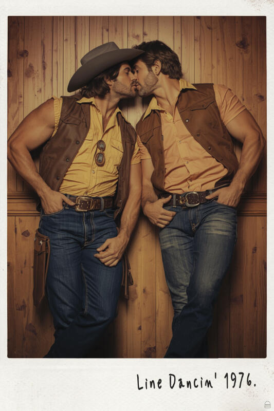 Portraits of the New American West. An imaginary, and romanticized dream of the Western Americana 70s era. Lgbtqiaplus, gay men, gay women.